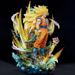Anime 42cm L&otilde;pmatu Super Saiyan 3 Son Goku PVC Tegevuskujud Laua Kaunistus Kuju Mudel M&auml;nguasi Poisi Kingitus Kogutav Mitte-valgustusega