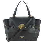 Used COACH Handbag Blake Flap Carryall F32106 leather black Shoulder