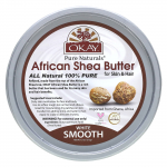 Okay Pure Naturals, Aafrika sheav&otilde;i, nahk ja juuksed, White Smooth, 7,5 untsi (212 g)