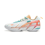 Li Ning BadFive 4.5 Cushioning Slip Resistant Abrasion Resistant Low top Basketball Shoes Men's White Orange ABFU049-5 40