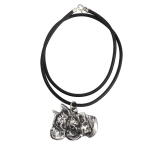 Boxer, German Boxer IV - Necklace with dog, silver-plated pendant for dog fan, unique jewelry by Art-Dog brand h&otilde;be