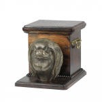 Japanese Chin, Japanese Spaniel - urn for dog ashes with a statuette, elegant urn for a dog, unique urn with a bust of a dog by Art-Dog brand