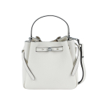 Tory Burch Romy &auml;mbrikott reguleeritava eemaldatava &otilde;larihmaga litsinaha tekstuuriga Naiste kotid Valge 166982-921 Basic Set (Bag+Dust Bag)