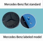 Autokleeps Kuum 2026 Uus Benz Mercedes Benzi Tasasele Kapotile Logo Embleem M&auml;rk Autotarvik G350 G500 G55 G63 G65 S must