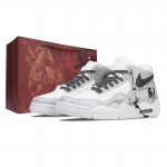 Nike Flight Legacy Tindi vari Pilvevari Kriips Keskmise k&otilde;rgusega Vintage Korvpallijalatsid Unisex Valge Hall BQ4212-101(Team1856--) 40.5