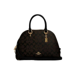 Coach Katy 30 Monogrammiga Nahast Kestkott Naiste K&auml;ekotid Tumehall 2558-IMAA8 Basic Set (Bag+Dust Bag)