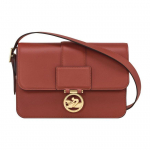 Longchamp Box-Trot Reguleeritav &Otilde;larihm Vasikanahast Keskmine Crossbody Kott Naiste kotid Kastanipruun 10175HAU204 Basic Set (Bag+Dust Bag)
