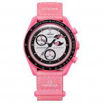 Swatch x Omega Bioceramic Moon Mission To The Pink Moon Unisex Kellad SO33P700 White Dial