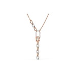 Swarovski Sparkling Dance Y-kujuline kaelakee Naiste kaelakee Kuld H&otilde;be 5559324 Gold/Silver