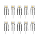 10 tk Mini LED-pirn G4 LED 12V COB Alumiiniumkorpus Spot Valgusti L&uuml;hter Kvaliteetne Valgustus Halogeenlampide Asendaja 10PCS WARM WHITE