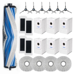 Osad ECOVACS DEEBOT T30s Robottolmuimeja Tarvikute Komplekt, Roboti Asendus Peamine K&uuml;lgmine Harja Filtrid Mop Tolmukotid black