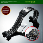 GWG B1000 Suure randme pikendatud roostevabast terasest rihm G-SHOCK Casio Gen3 Uuele Mudmasterile GWG-B1000 Adapteriga Muudetud Mustad rihmad GPW-1000mm gray