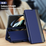 Samsung Galaxy Z Fold 7 6 5 4 5G jaoks Magnetiline klapp Nahast &uuml;mbris Pliiatsihoidjaga &Uuml;mbris S PEN-i hoidjaga Z Fold7 Fold6 Fold5 jaoks For Galaxy Z Fold 4 black