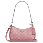 Coach Teri 19 Klassikaline Monogramm Kaetud L&otilde;uend Mini &Otilde;lakott Naiste &otilde;lakott H&otilde;be Roosa CW323-SVDP Gift Box Sets (Basic Set+Black Box) gray