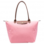 Longchamp Le Pliage Kl&otilde;pskinnitusega Br&auml;ndi Logoga Kangast Koti Ostukott &Otilde;lakott Suured Naiste Kotid Mullikumm-Roosa L1899089P92 Basic Set (Bag)