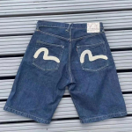 RogueWave Y2K Vintage L&uuml;hikesed P&uuml;ksid Harajuku Hip Hop Tr&uuml;kiga Kottis Denim Spordip&uuml;ksid Suvi Uued Meeste ja Naiste Gooti Korvpallip&uuml;ksid Streetwear M