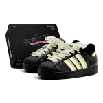 Adidas Originals Superstar 2 Romantic Treat, Juustupits, T&uuml;drukulik, V&auml;rske Madal Top Rula Kingad Unisex Helekollane JH9977(TeamS2-S-BOX) 37⅓ black