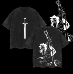 Anime Fairy Tail Natsu Pesitud T-s&auml;rk Anime T-s&auml;rk &Uuml;le suuruse Aasta ringi riided Unisex Streetwear Yk L&uuml;hikesed varrukad Paarid S
