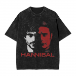 Mads Mikkelsen T-s&auml;rk meestele Hannibal Hipster Puuvillane Meeste Naiste t-s&auml;rgid K&otilde;rgetasemeline Luksuslik kuum toode Pesta Retro Unisex t-s&auml;rk M