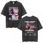 Vintage Pestaud R&auml;ppar Pitbull Ma Olen Tagasi Tuur T-s&auml;rk P&otilde;hja-Ameerika Kontserdi T-s&auml;rk Unisex R&otilde;ivad Muusikaf&auml;nnide Kaup T-s&auml;rgid S