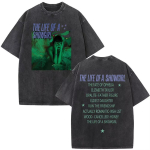 The Life of A Showgirl Albumi Merch T-s&auml;rgid F&auml;nnide Kingitused Meeste Naiste R&otilde;ivad Vintage Pesemata Puuvillane &Uuml;le suurusega L&uuml;hikeste Varrukatega T-s&auml;rgid M black