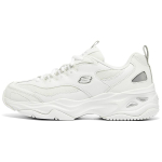 Skechers DLites 4.0 Kangas S&uuml;nteetiline nahk Mugavad l&ouml;&ouml;gisummutusega madalad isa kingad Naiste toss Valge 149492-WGY 38 white