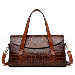 Moodne vintage alligaatorist crossbody-kott naistele, suure mahutavusega naiste &otilde;lakott, rahakotid ja k&auml;ekotid, kaenlaalune k&auml;ekott 34cm*12cm*19cm