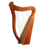 15 19 Keelne Mini Harf L&uuml;&uuml;ra Klaver T&auml;ispuidust Kaasaskantav Muusikainstrument Kvaliteetne Keelpill H&auml;&auml;lestusv&otilde;tmega 15 strings