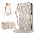 PU Nahast T&otilde;mblukuga Crossbody Klapprahakott Kaardipesa Telefonikate Samsung Galaxy S25 Plus S24 FE S23 Ultra S22 jaoks Randmepaela Kate Galaxy S23 FE