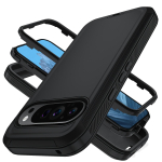 Ott-box Defender Tolmukindel Tugevdatud &Uuml;mbris Google Pixelile 11 10A 10 9 Pro XL 9A 8 Pro TPU+PC Silikoon Kukkumisvastane Kaitsekate Google Pixel 11 Pro XL must
