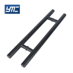 YMC Moodne Kahepoolne &Uuml;mar Kujuga Roostevabast Terasest 304 Sissep&auml;&auml;suraua Redel Uksek&auml;epide T&otilde;stetarvikud Hotelli Klaasakna Kasutamiseks (black,Stainless Steel) must