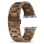 ILMA KARBIITA Kellarihm Apple Watch 10 jaoks Puidust rihm &Uuml;hilduv seeriatega 11 10 9 8 Ultra 3 42mm(series 3)/44mm/45mm/46mm/49mm black