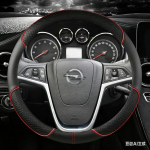 Nahast autojuhtimiskangi kate Opel Mokka 2013-2016 Opel Insignia 2009-2013 Astra J 2010-2015 Meriva autotarvikud rx3 gray