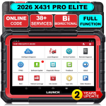 Autodiagnostika t&ouml;&ouml;riist LAUNCH X431 PRO Elite CAN FD & DoIP FCA AutoAuth Kogu s&uuml;steemi diagnostika ECU veebip&otilde;hine kodeerimine, Kahesuunaline aktiivne test