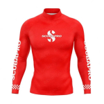 Meeste UV-kaitsega Lycra komplekt gradientdisainiga Snorgeldamiseks, ujumiseks, surfamiseks, veespordiks L red