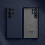 Melkco 100% Ehtne Nahast &Uuml;mbris Samsung Galaxy S24 S25 S26 Ultra Plus S26+ jaoks Premium Luksuslikud &Uuml;mbrised Moodne Lehm &Auml;ri Kate for S24 Ultra gray