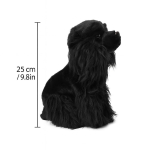 Realistlik inglise kokkerspanjeli pehmem&auml;ngukoer 9,8 tolli Elutruu jahikoer t&auml;idisloom Pehme kutsika kingitus lastele Kodu kaunistus 1pcs black