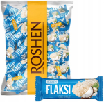 Roshen Kookosemaitselised kommid vahvlipuru puruga FLAKSI 0,5 kg