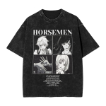 Anime Chainsaw Man Yoru T-s&auml;rk Hip Hop Gootiline Pesemist&ouml;&ouml;tlusega T-s&auml;rk Meeste Naiste R&otilde;ivad L&uuml;hikeste Varrukatega Puuvillased T-s&auml;rgid Topid M mitmev&auml;rviline