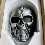 Halloween Terminatori mask t&auml;isn&auml;oga vaikust kost&uuml;&uuml;mimask pidudeks ja rollim&auml;nguks Silver Mask black