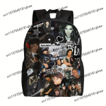 Tokio Hotel Graafiline Seljakott - Must, &Uuml;hekihiline, Moodne Disain B&auml;ndiliikmete ja Muusikateemaliste Elementidega, T&auml;iuslik Co One Size black