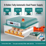 Automaatne kodune inkubaator kanade, partide, hanede, tuvide munade jaoks 9 eggs, dual power