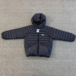 Corteiz Devil Island Klassikaline L&uuml;hike Lahtine Raglaanvarrukaga Kerge Puuvillane Puhverjakk Streetwear Kapuutsiga &Uuml;ler&otilde;ivas Small gray