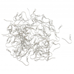 100 tk K&otilde;rva traat konksuspiraal DIY Ehted Findings K&otilde;rvar&otilde;ngas 20 x 20mm h&otilde;be