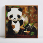 Teemantmaaling Loomade Mosaiik Ristpistes Rhinestones Teemanttikandid Panda Decor Kodukink 30x30CM