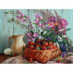 5D DIY Teemantmaal V&auml;rvilised lilled Tikand Mosaiik Ristpistes Rhinestone Dekoratsioon 20X30CM