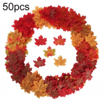 H&auml;id p&uuml;hi! 50 tk 8 cm simulatsiooniga kunstlik vahtraleht koduse rohimise t&auml;nup&uuml;ha tarvikutele 50pcs mitmev&auml;rviline