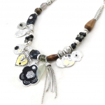 Les Tr&eacute;sors De Lily [C5323] - Collier Cr&eacute;ateur 'Babouchka' Noir must