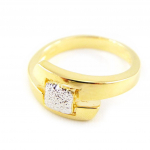 Bague Plaqu&eacute; Or 'Penelope' 56 kuld