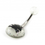 Les Tr&eacute;sors De Lily [H9319] &ndash; keha augustamine  Skull  valge must valge